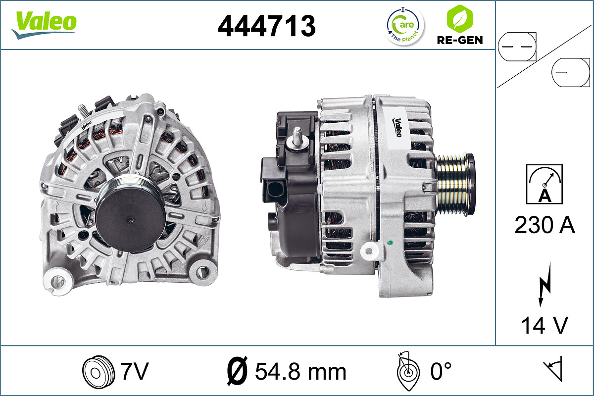 Alternator - 444713 VALEO