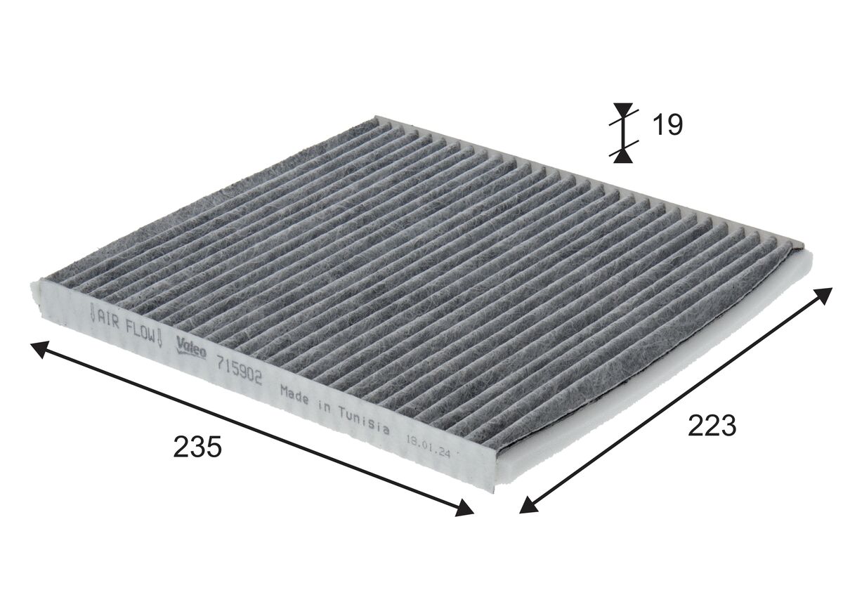 Filter, interior air - 715902 VALEO