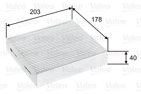 Filter, interior air - 715603 VALEO