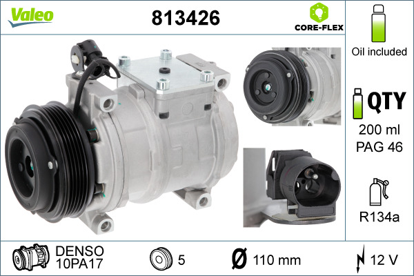 Компрессор, кондиционер - 813426 VALEO