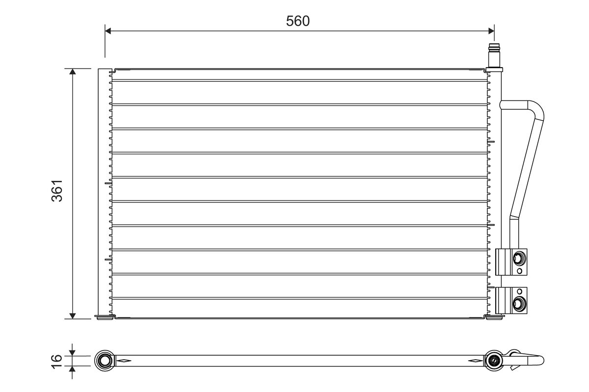Condensatore, Climatizzatore - 814083 VALEO