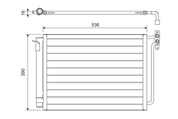 Condenser, air conditioning - 817575 VALEO