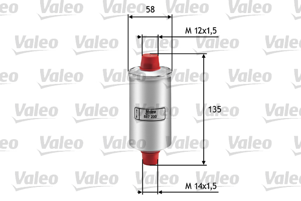 kuro filtras - 587200 VALEO