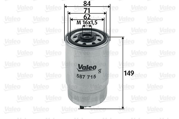 kuro filtras - 587715 VALEO
