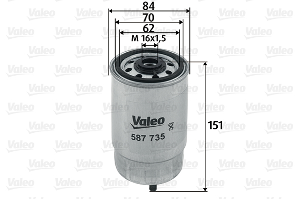 Топливный фильтр - 587735 VALEO