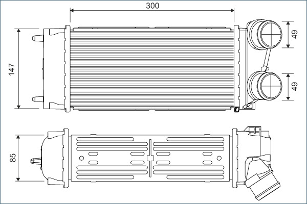 Intercooler, charger - 817845 VALEO