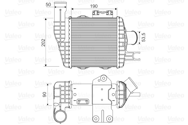 Intercooler, charger - 818349 VALEO