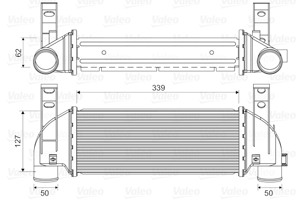 Intercooler, charger - 818353 VALEO