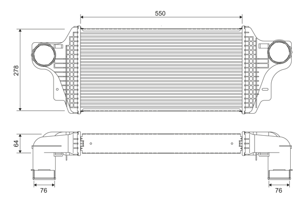 Intercooler - 818377 VALEO