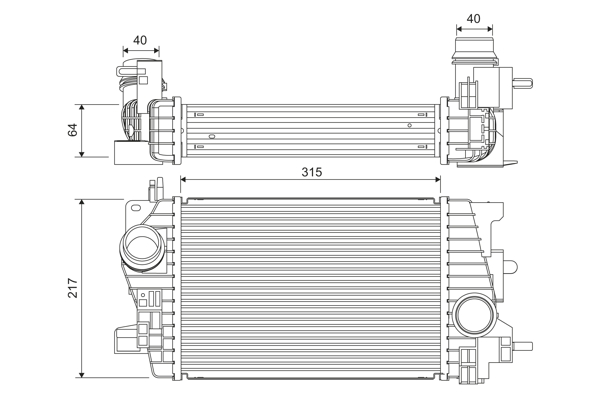 Intercooler - 818537 VALEO