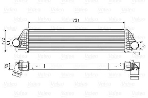 Intercooler, charger - 818561 VALEO