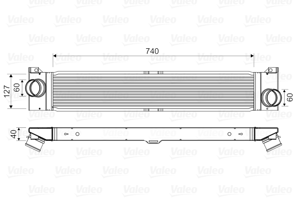 Intercooler, charger - 818586 VALEO