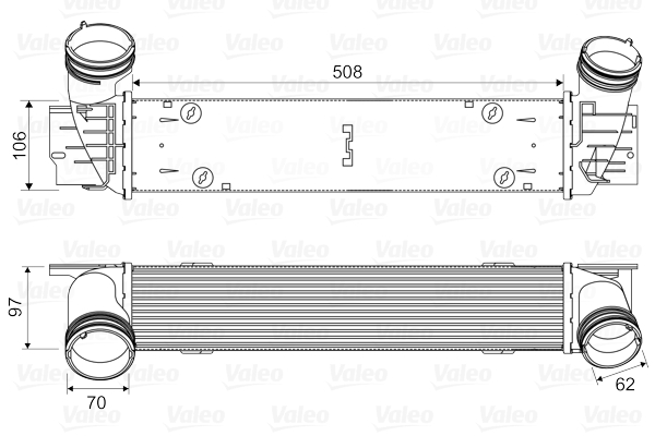 Intercooler, charger - 818594 VALEO