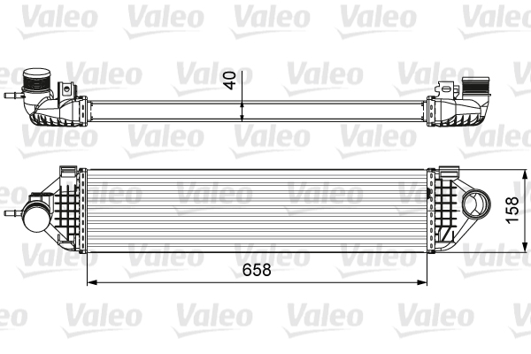 Intercooler, charger - 818600 VALEO