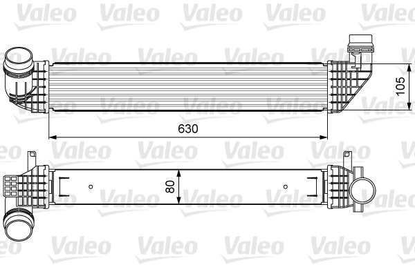 Intercooler, charger - 818636 VALEO