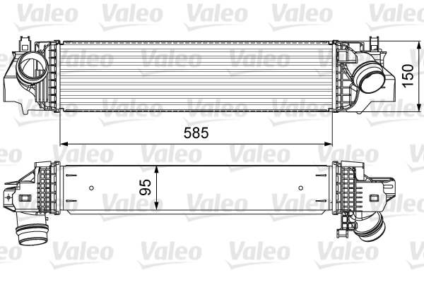 Intercooler, charger - 818640 VALEO