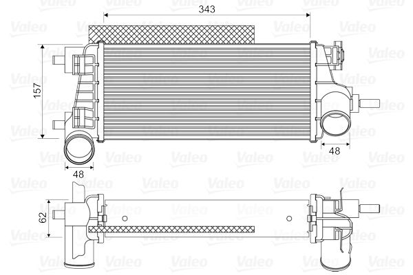 Intercooler, charger - 818667 VALEO