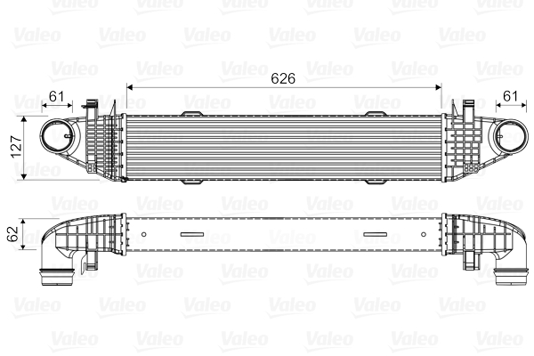 Intercooler, charger - 818679 VALEO