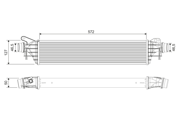 Intercooler, charger - 818697 VALEO