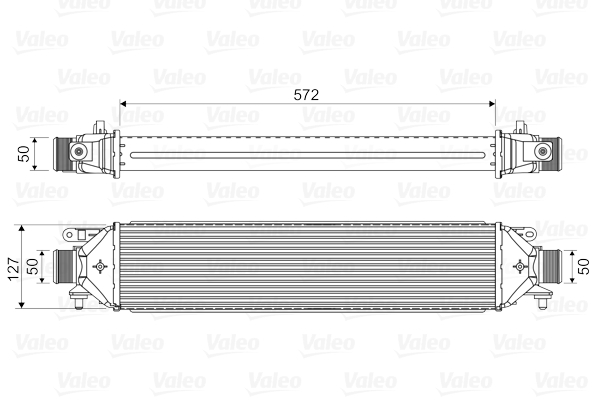 Intercooler, charger - 818824 VALEO