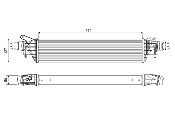 Intercooler, charger - 822909 VALEO