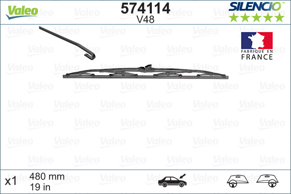 Щетка стеклоочистителя - 574114 VALEO