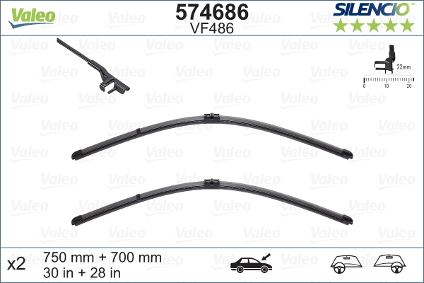 Щетка стеклоочистителя - 574686 VALEO
