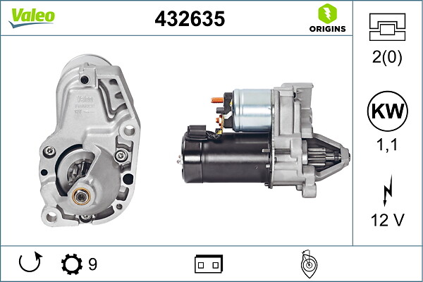 Стартер - 432635 VALEO