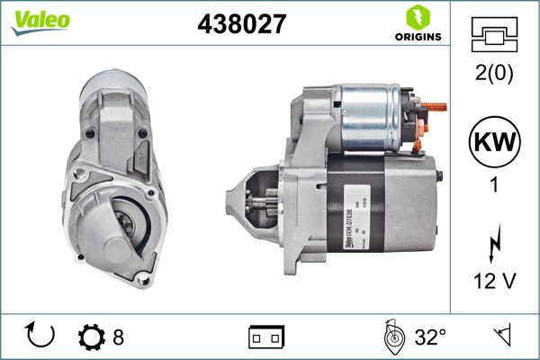 Starter - 438027 VALEO