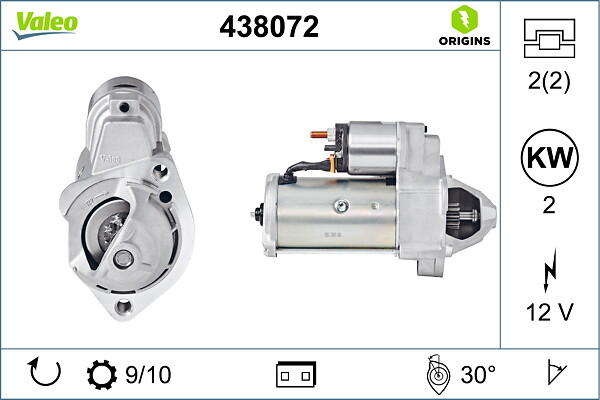 Starter - 438072 VALEO