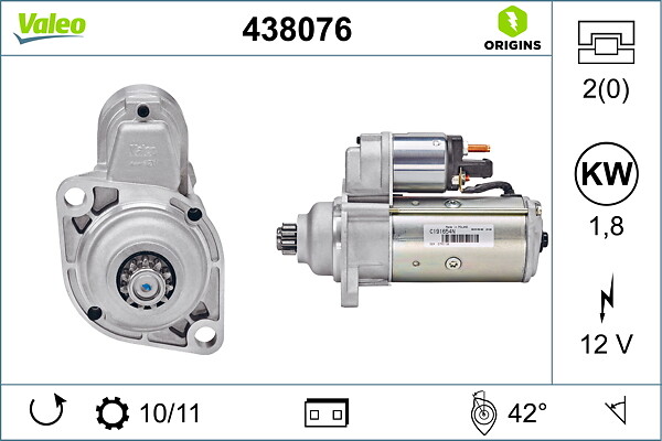 Motorino d'avviamento - 438076 VALEO