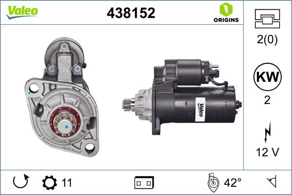 starteris - 438152 VALEO