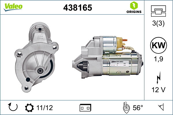 starteris - 438165 VALEO