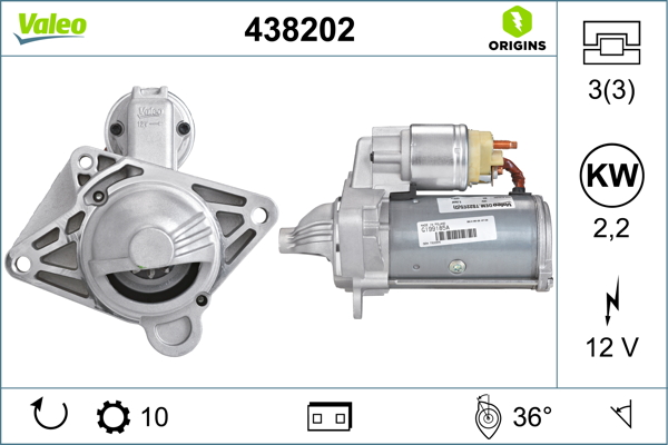 Starter - 438202 VALEO