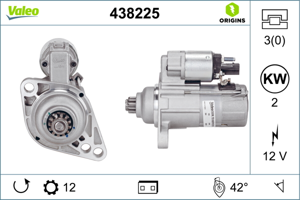 Starter - 438225 VALEO
