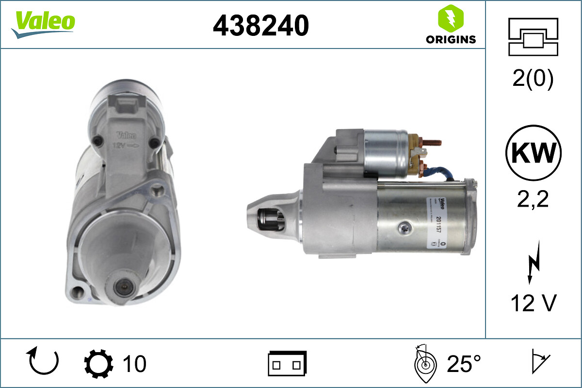Стартер - 438240 VALEO