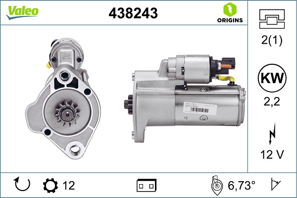 Starter - 438243 VALEO