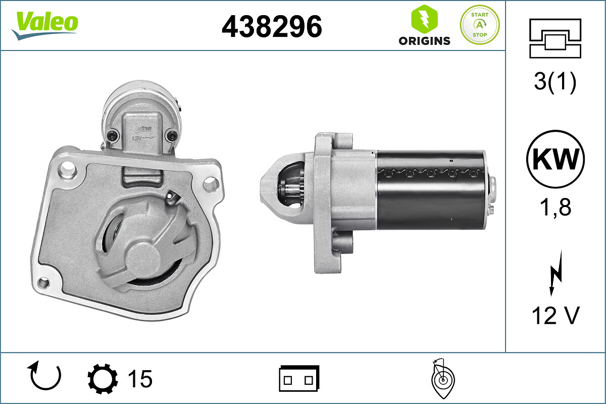 Стартер - 438296 VALEO