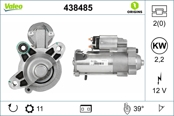 Starter - 438485 VALEO