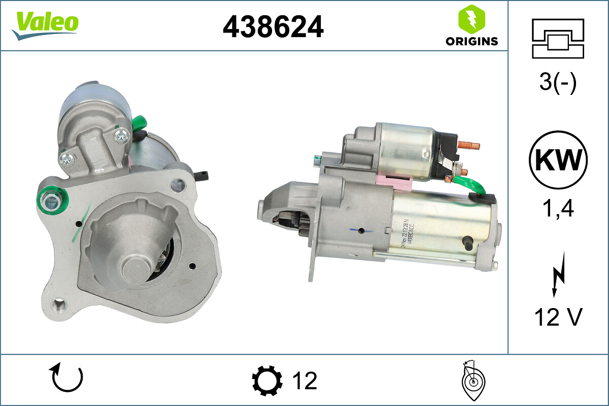 Стартер - 438624 VALEO