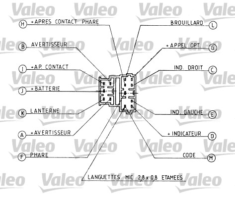 Steering Column Switch - 251162 VALEO