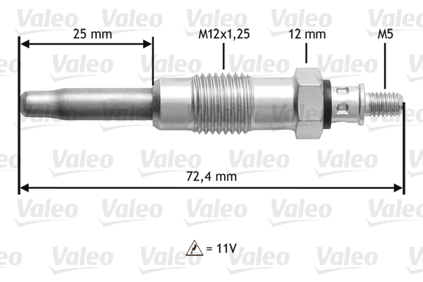 Glow Plug - 345100 VALEO
