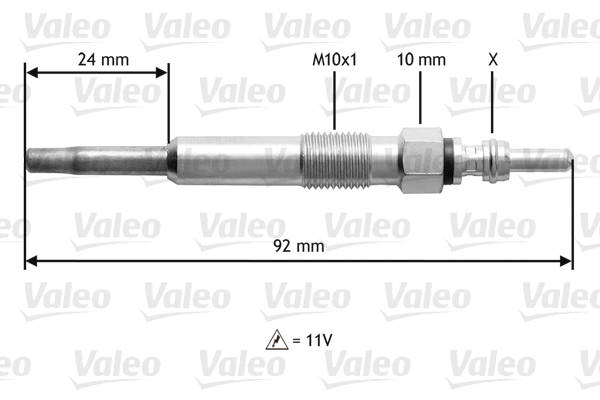 Glow Plug - 345104 VALEO