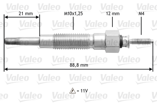kaitinimo žvakė - 345213 VALEO