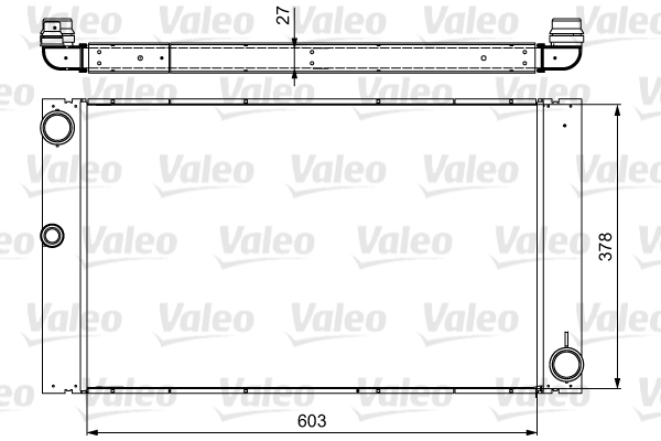Radiator, engine cooling - 735475 VALEO