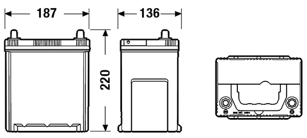 Starterbatterie - EA406 EXIDE