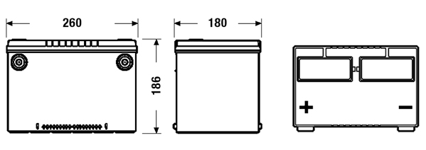 Starterbatterie - EB708 EXIDE
