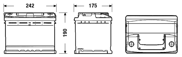 Starterbatterie - EB740 EXIDE