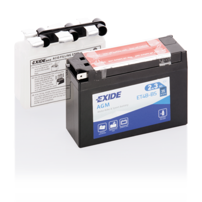 Стартерная аккумуляторная батарея - ET4B-BS EXIDE