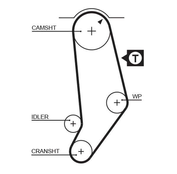 Timing Belt - 5053 GATES